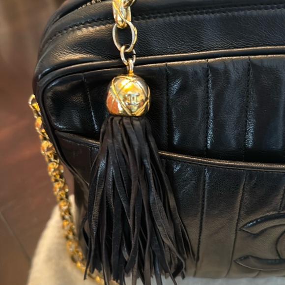 Vintage Chanel Chevron Medium Lambskin Camera Bag by Karl Lagerfeld - Picture 3 of 9